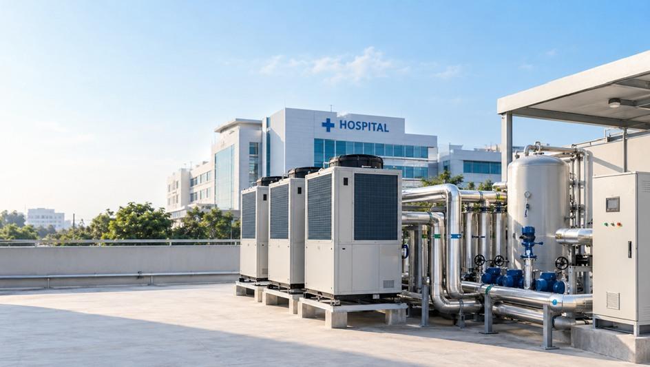 Heat Pump for Hospitals: A Guide to Reliable and Energy-Efficient Hot Water Systems